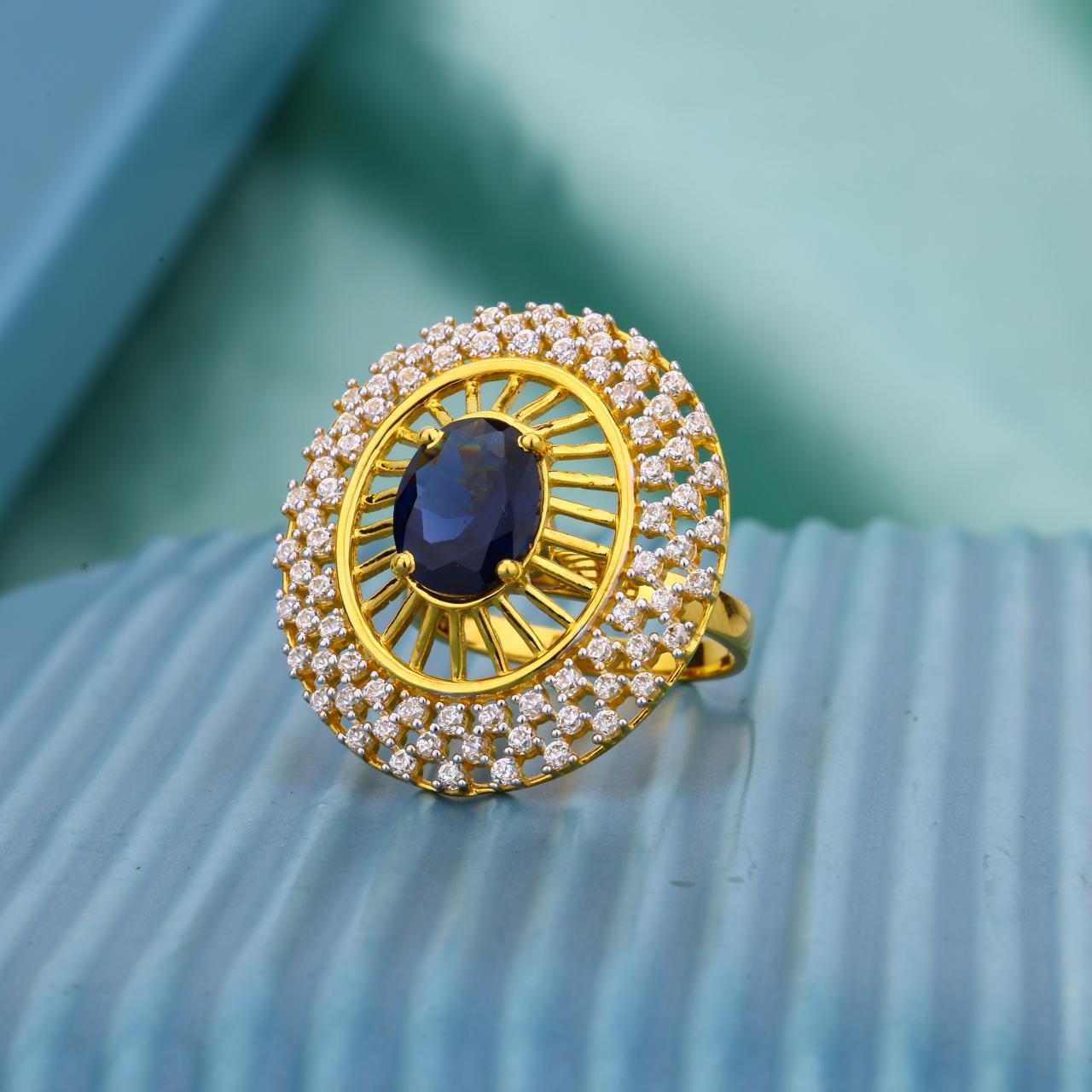 Blue Stone Cocktail Ring