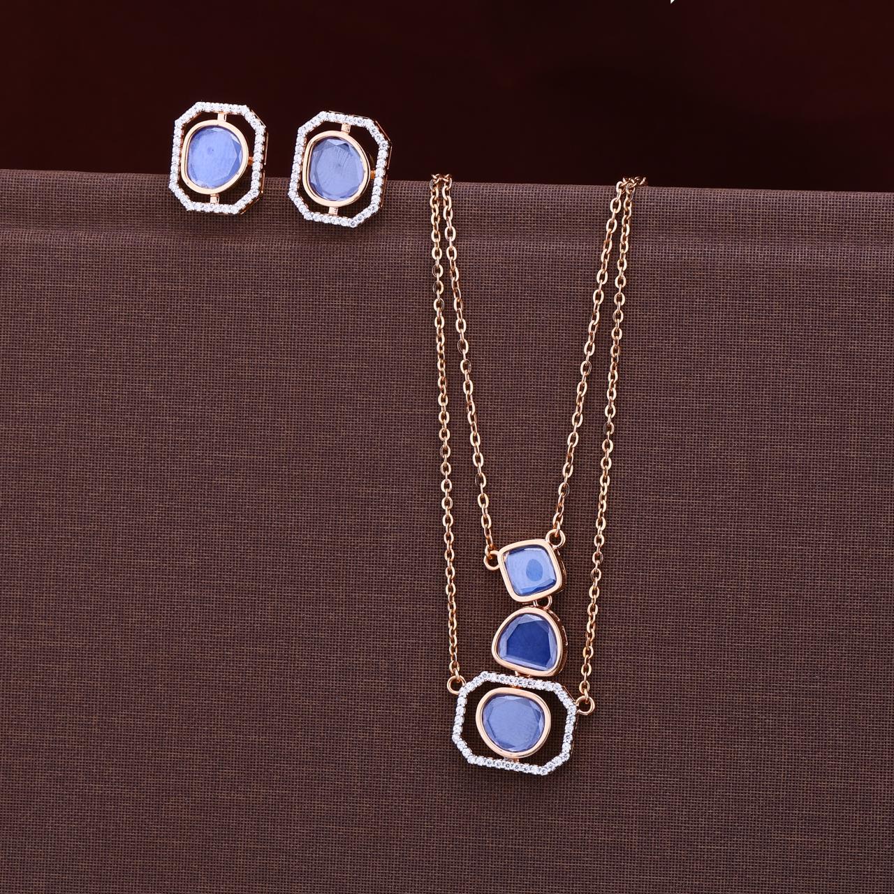 Colorful Moissanite Chain Pendant