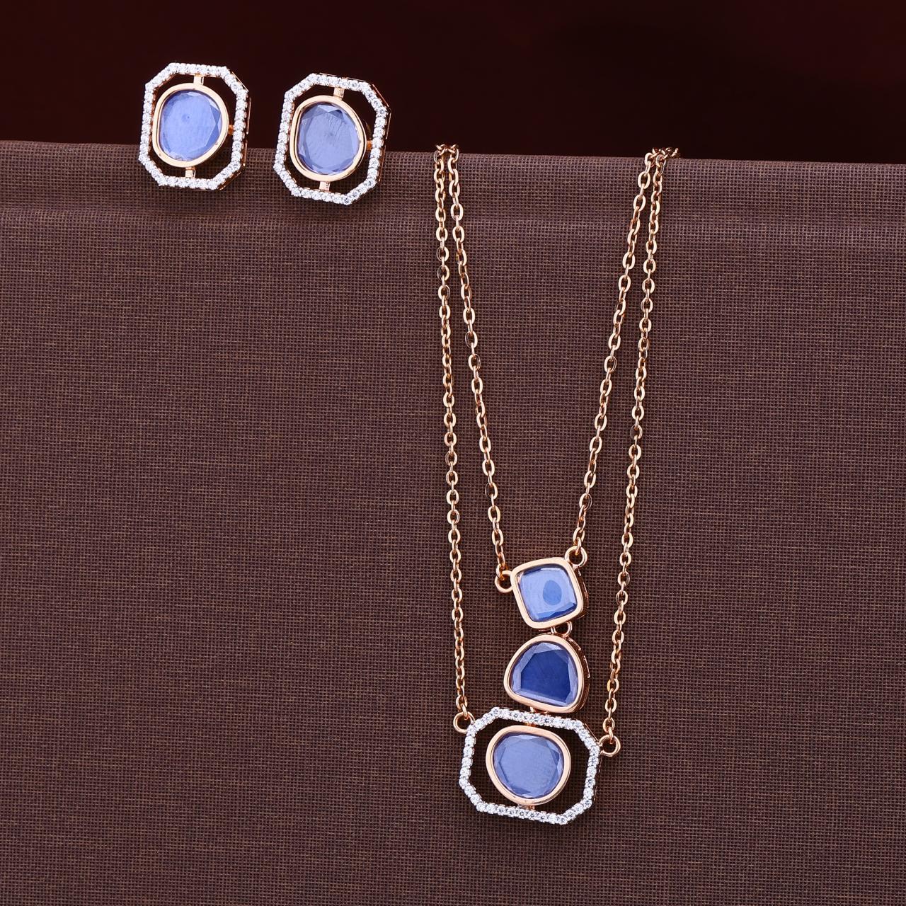 Colorful Moissanite Chain Pendant