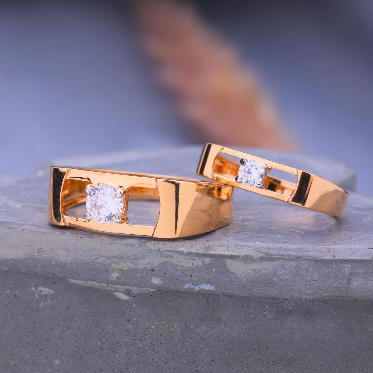 Solitair Couple Ring