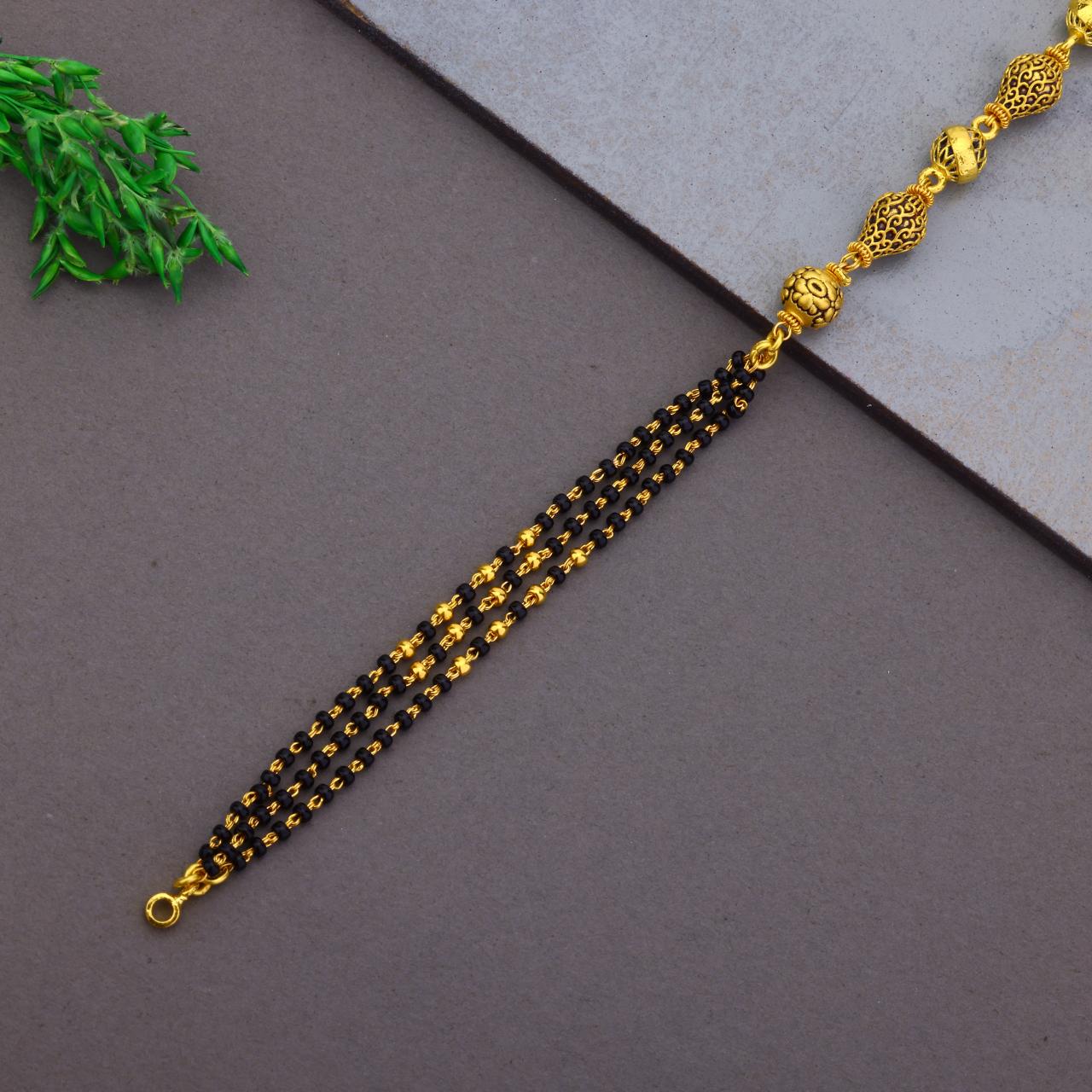 Semi Antique Handy Mangalsutra Bracelet