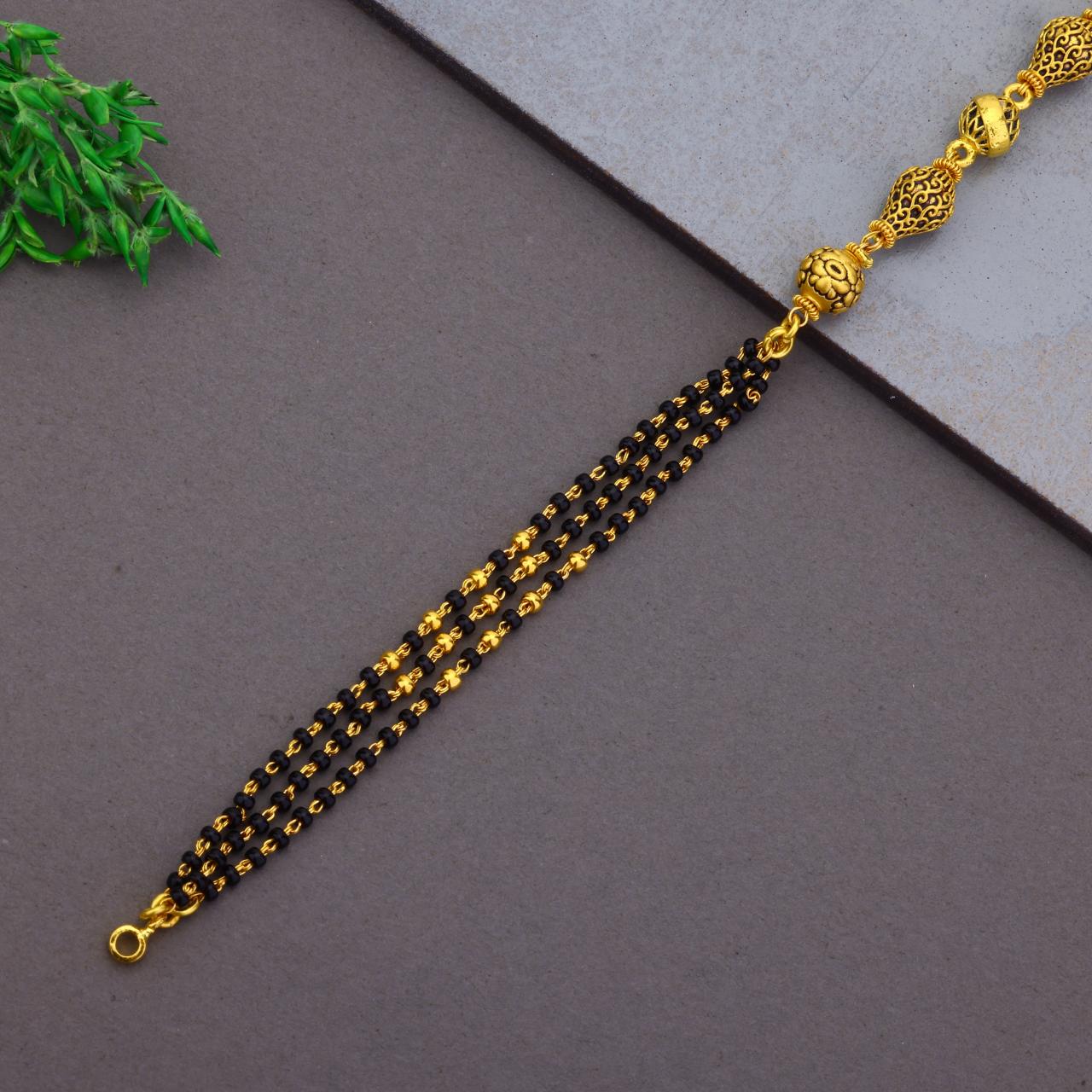 Semi Antique Handy Mangalsutra Bracelet