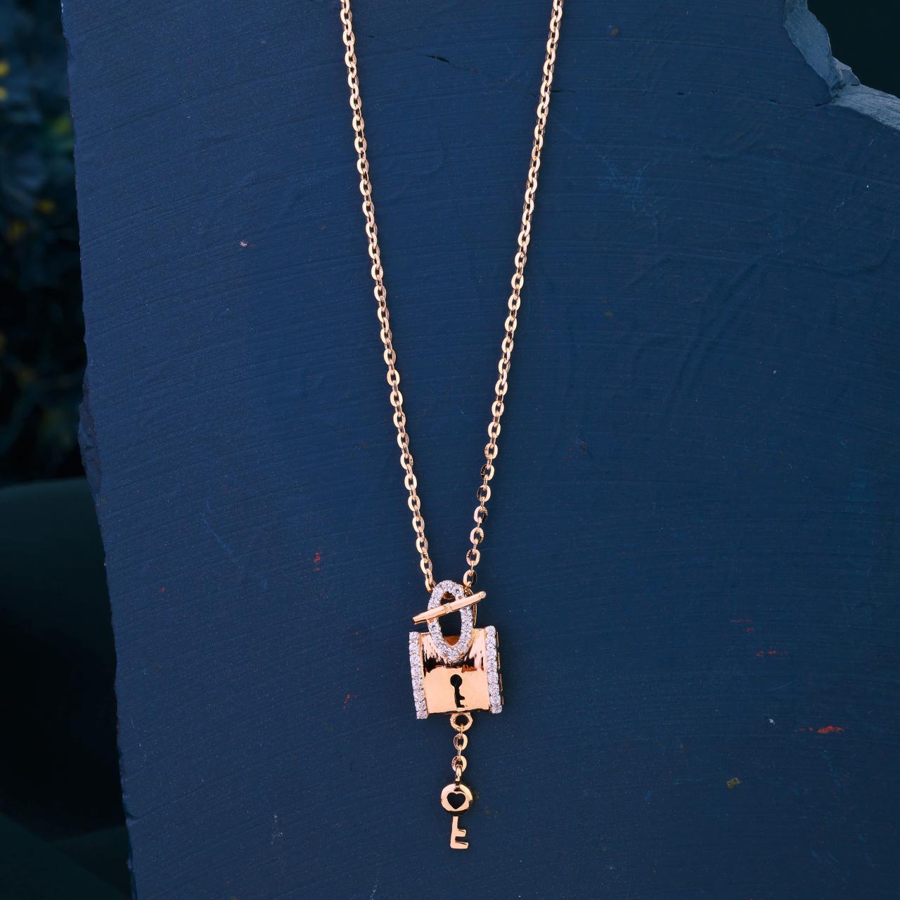 Lock & Key Chain Pendant