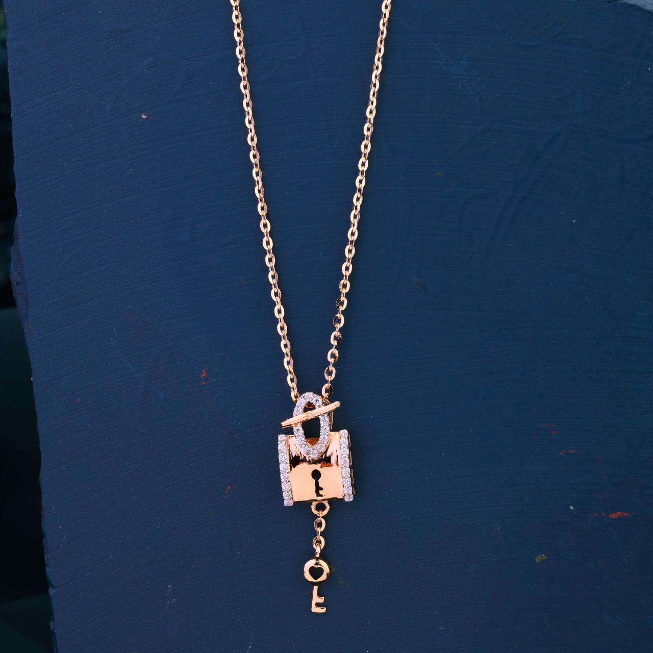 Lock & Key Chain Pendant
