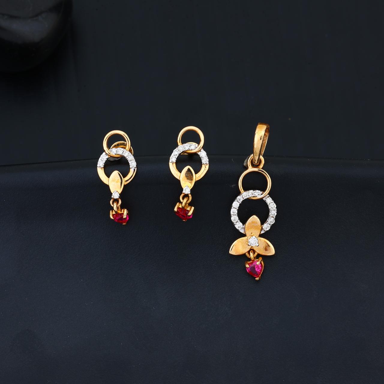 Lumi Charm Real Diamond Pendant Set