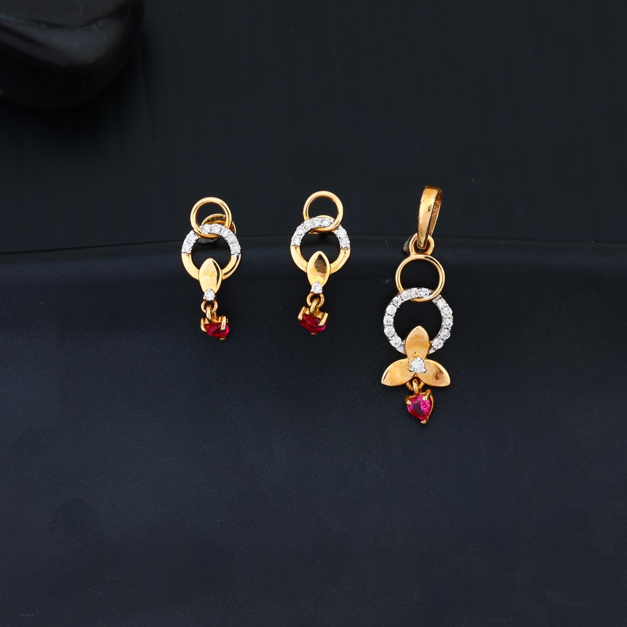Lumi Charm Real Diamond Pendant Set