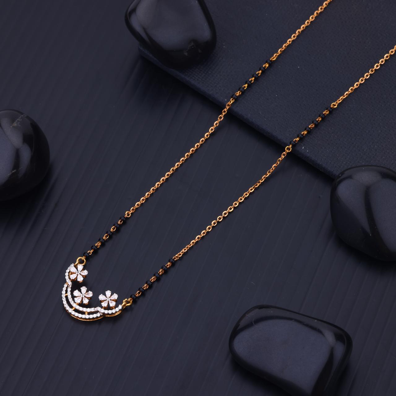 Crystal Couture Real Diamond Mangalsutra (DMS18-59)