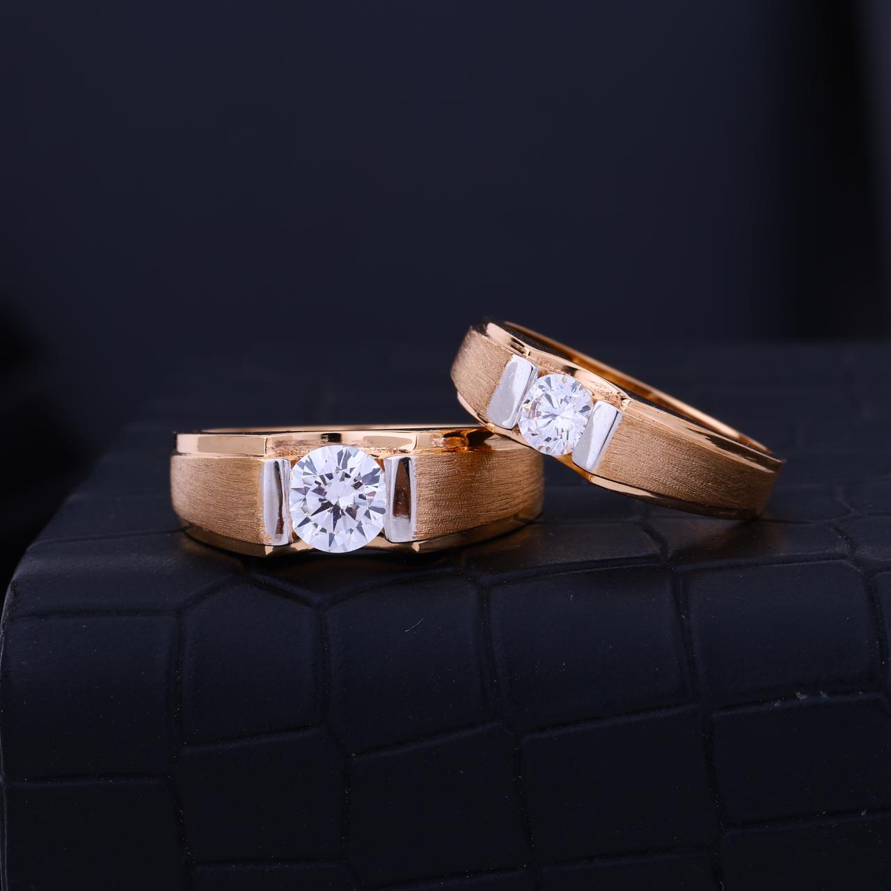 Solitaire Couple Ring