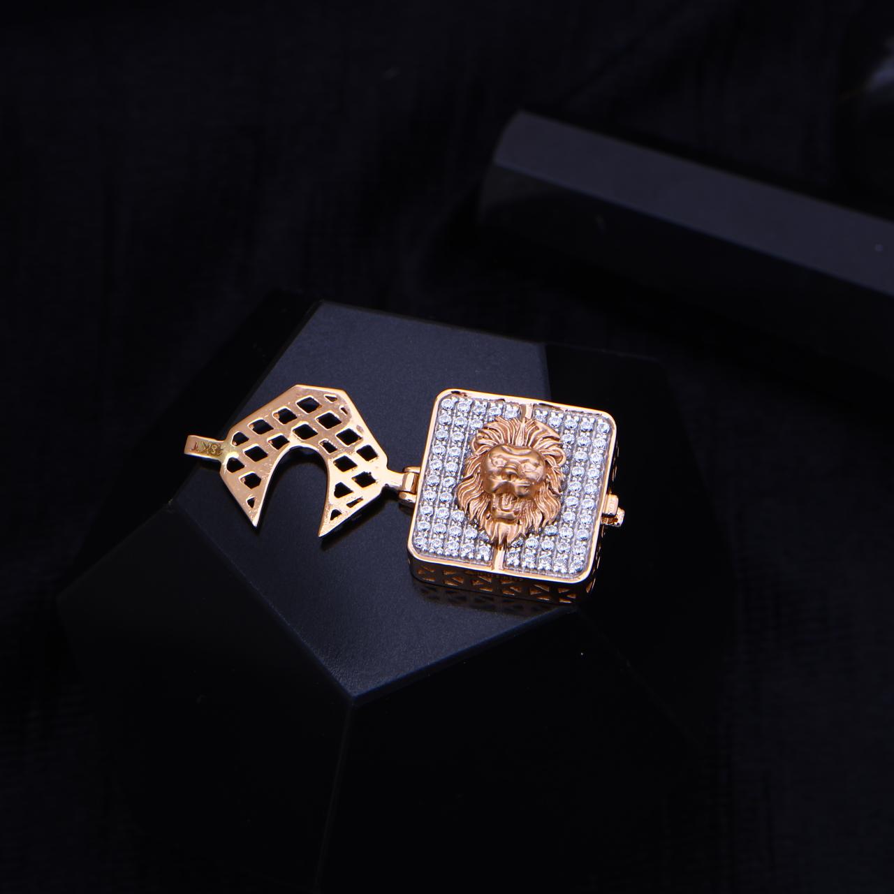 Lion Button-