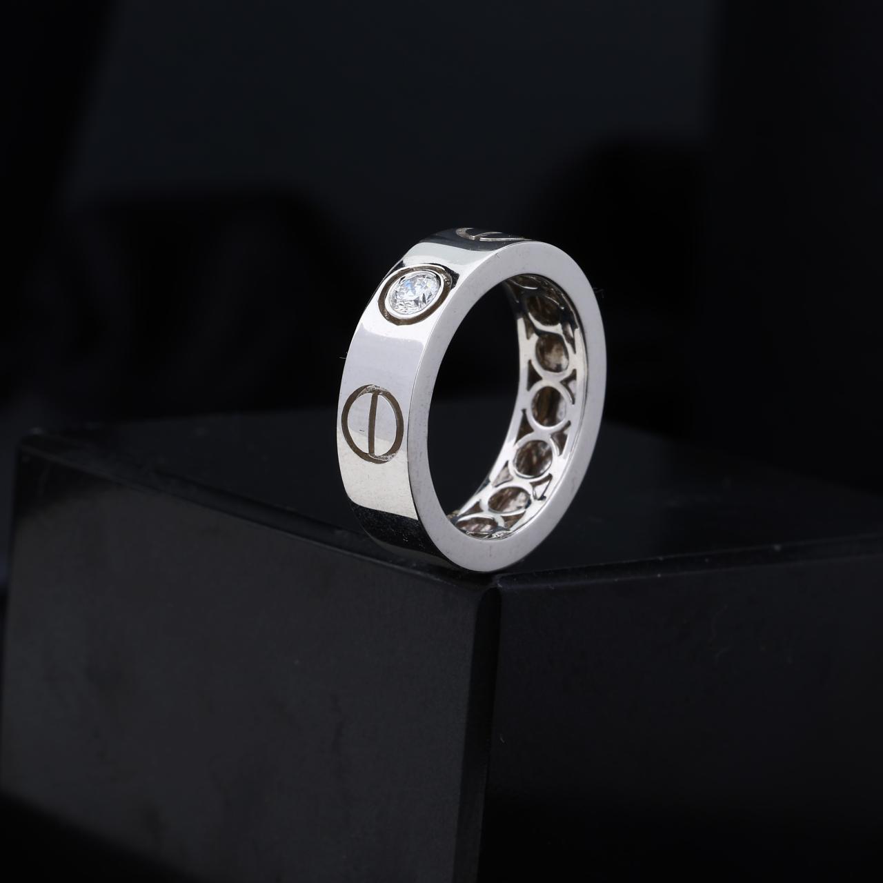 Cartier White Gold  Lab Grown Diamond Ring