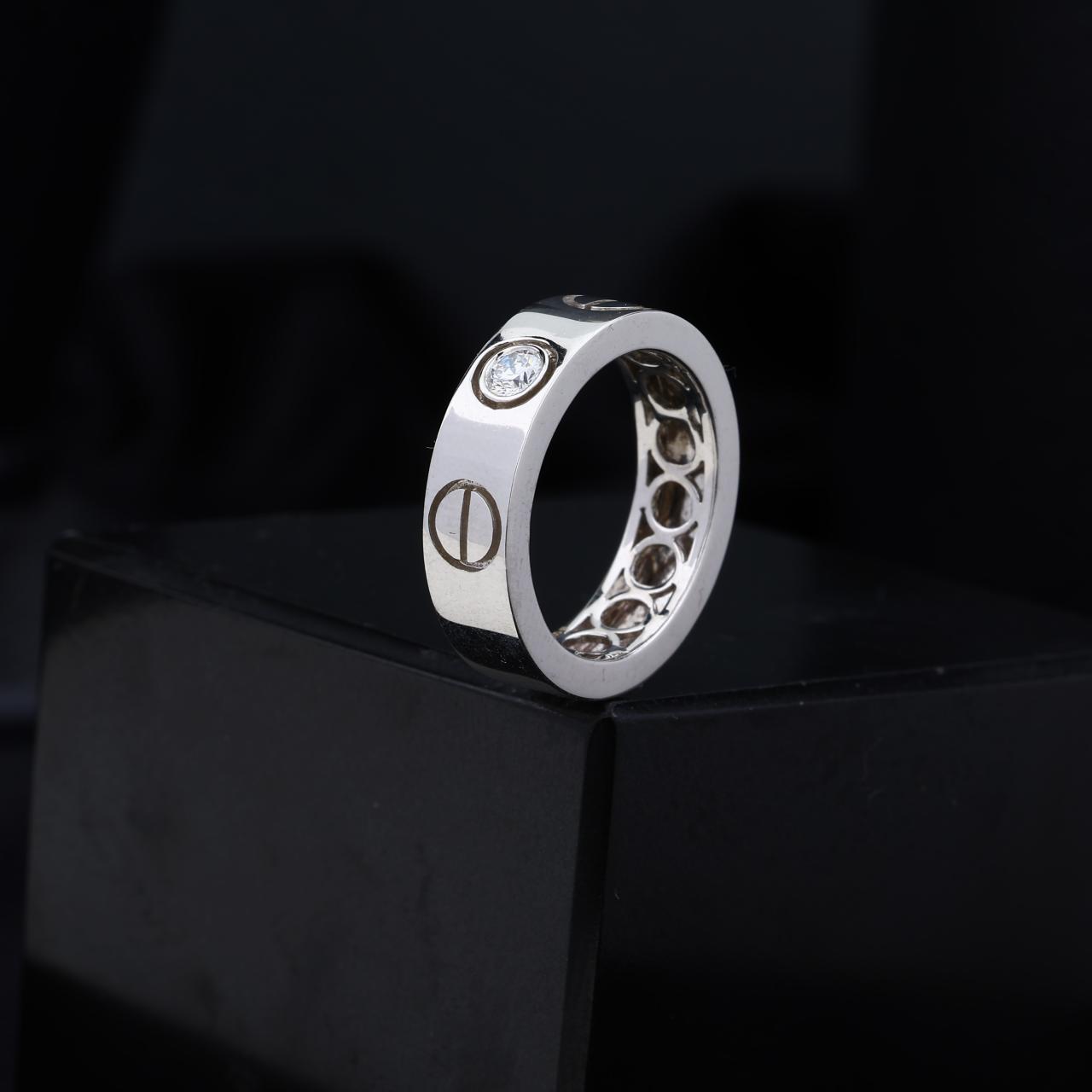 Cartier White Gold  Lab Grown Diamond Ring