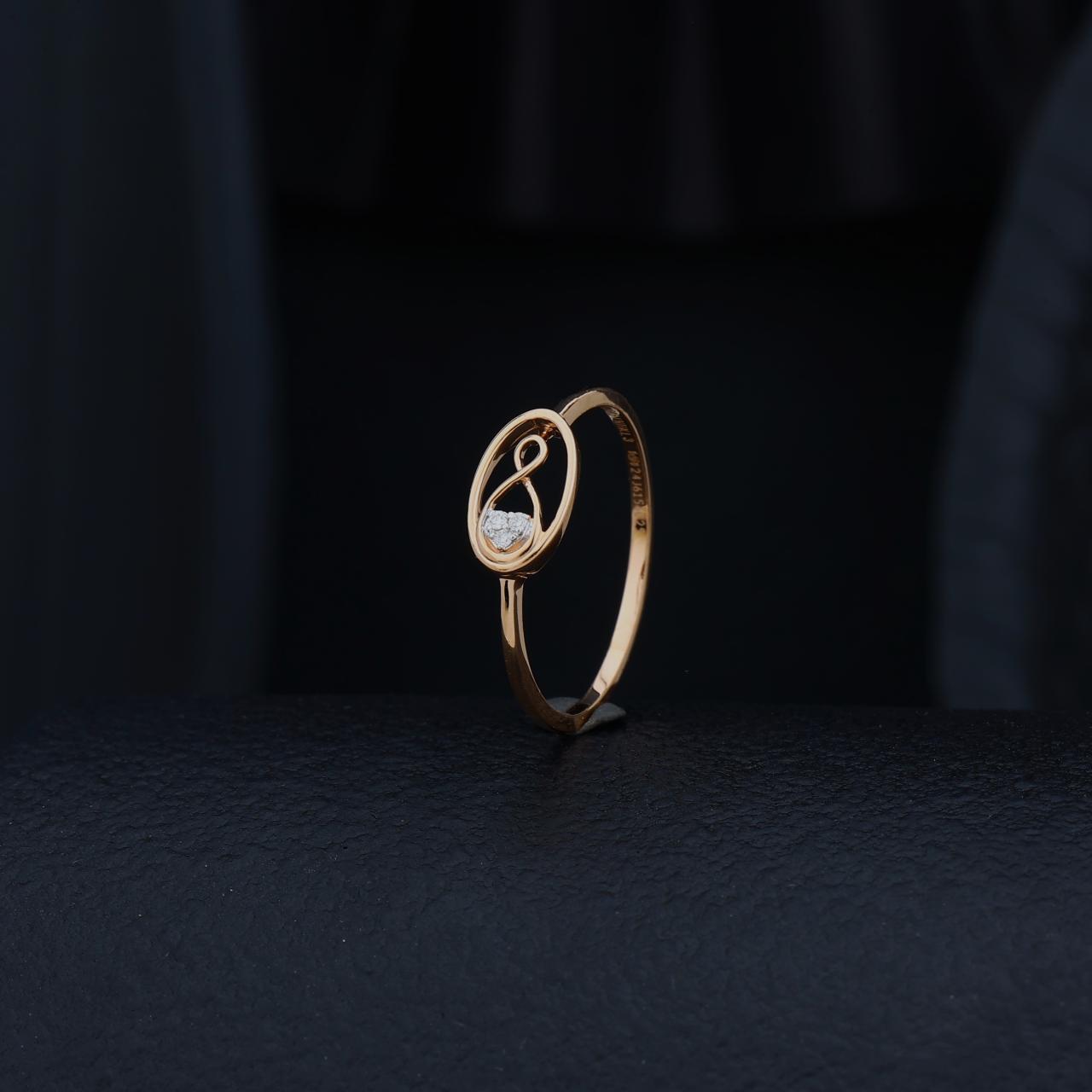 Eternal Loop Real Diamond Ring ` (DLR14-90) | Satva Gold
