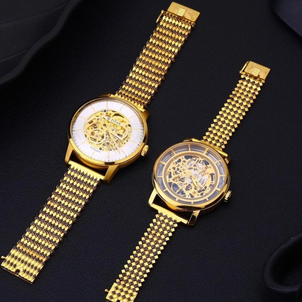 Olevs Automatic Couple Watch