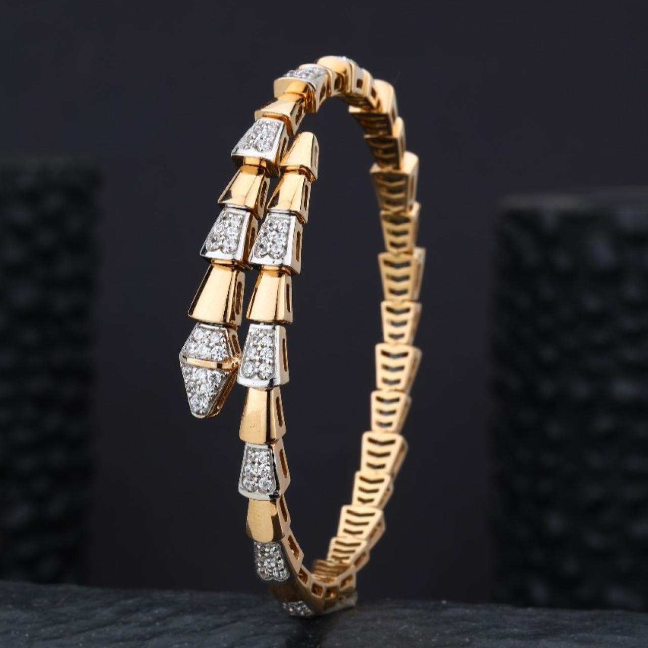 Bvlgari Serpenti Viper Kada In Rose Gold