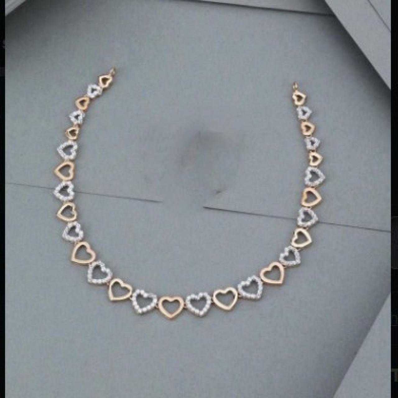 Clover Bloom Dual-tone Cz Necklace