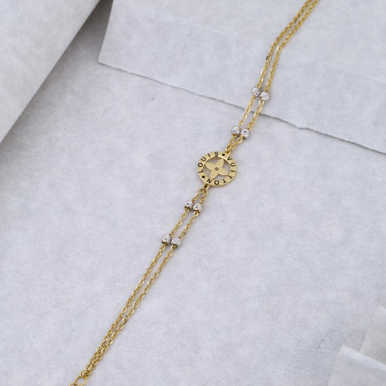 The Parisian Glow Lv-inspired Monogram Bracelet