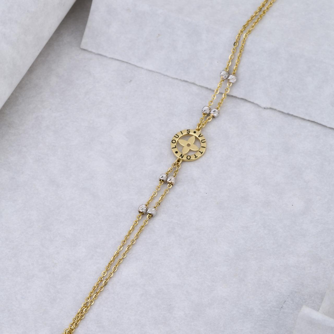 The Parisian Glow Lv-inspired Monogram Bracelet