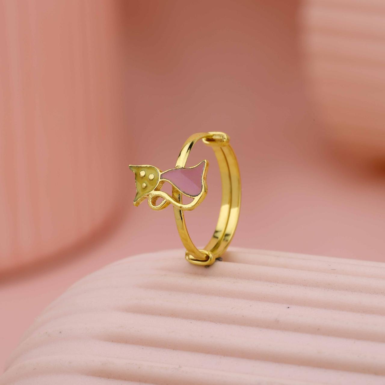 Cute Kids Cat Ring