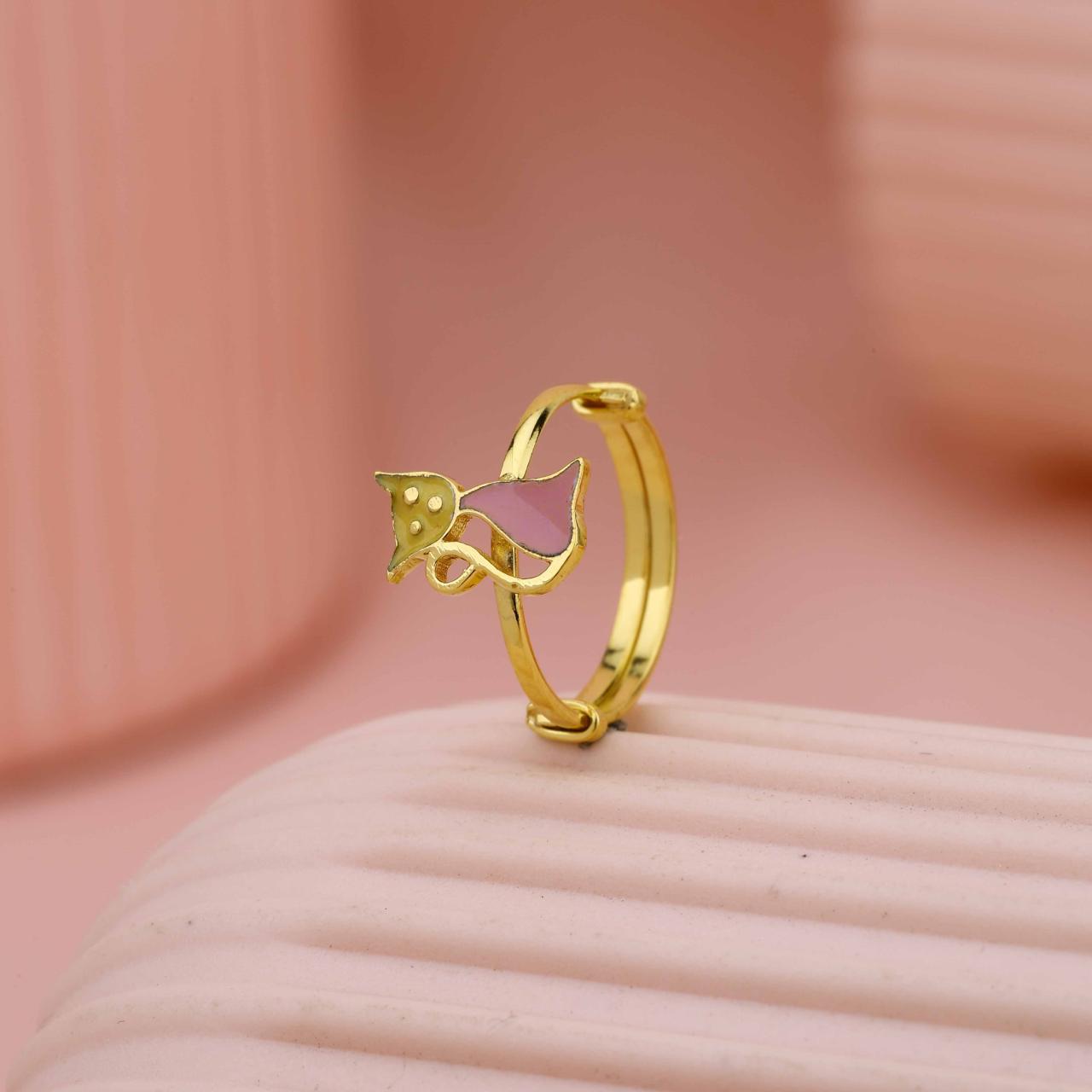 Cute Kids Cat Ring
