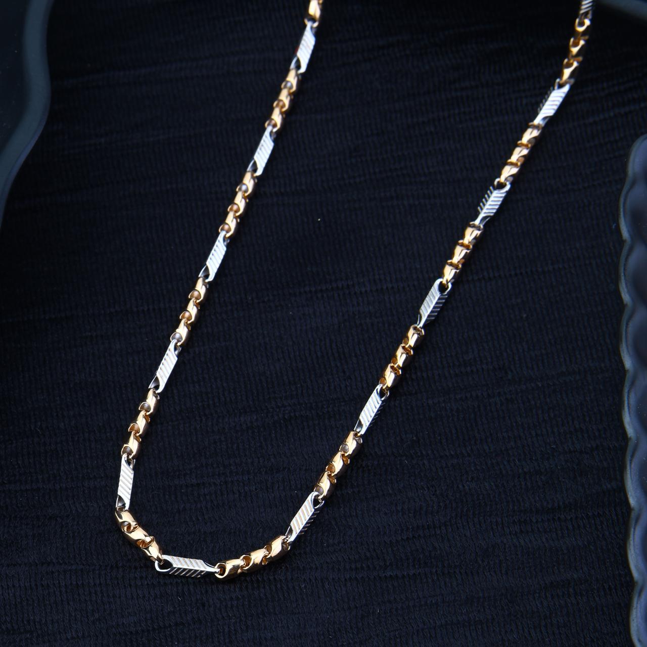 Cylindrical Fluted Link Designer Chain