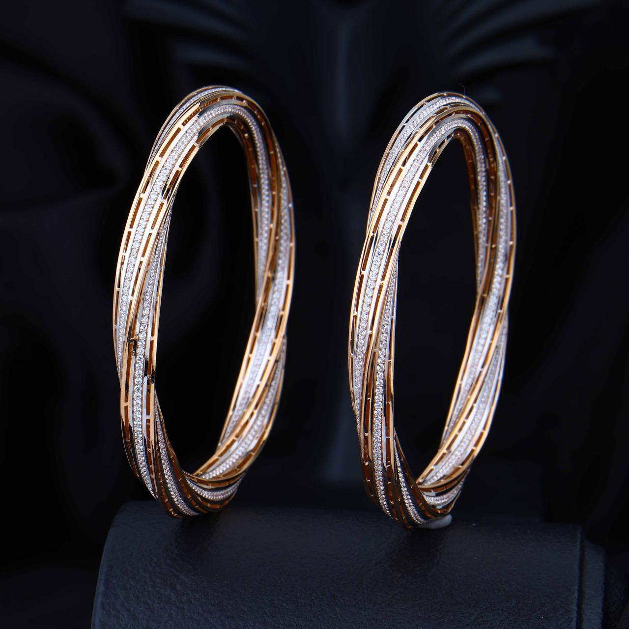 Infinity Spiral Designer Bangles (VPB18CT-7)