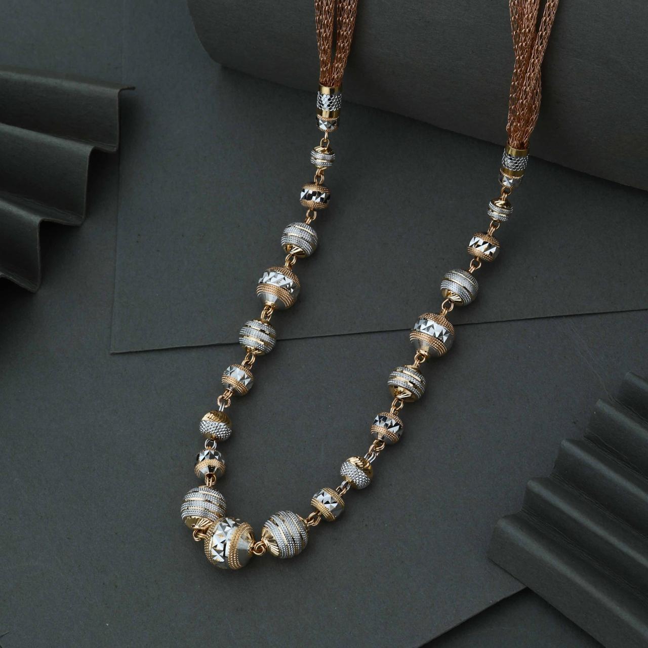 Italian Jewel Multi-strand Mesh Necklace