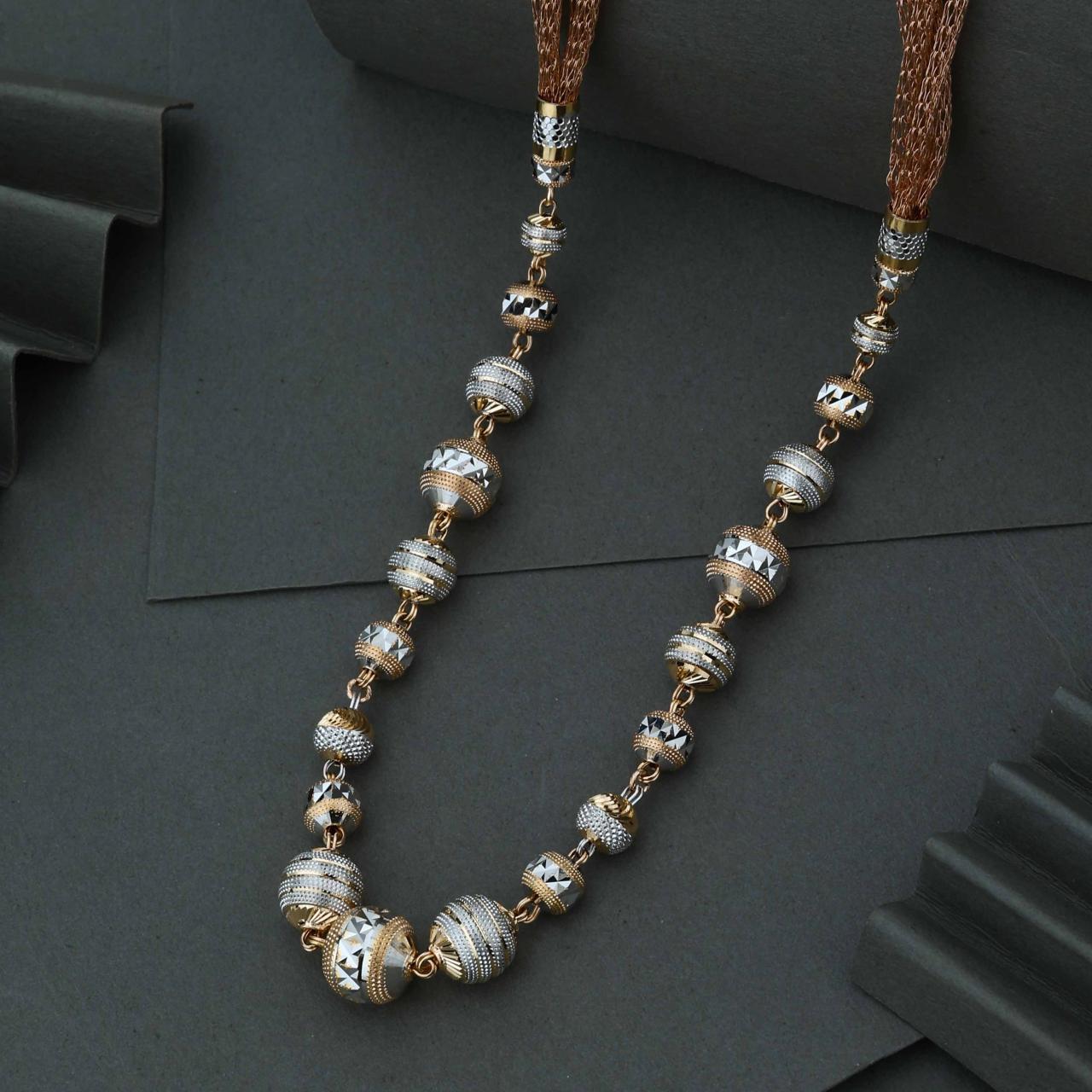 Italian Jewel Multi-strand Mesh Necklace