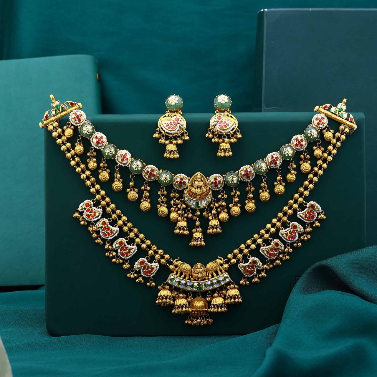 Grand Antique Temple Jewelry Bridal Set