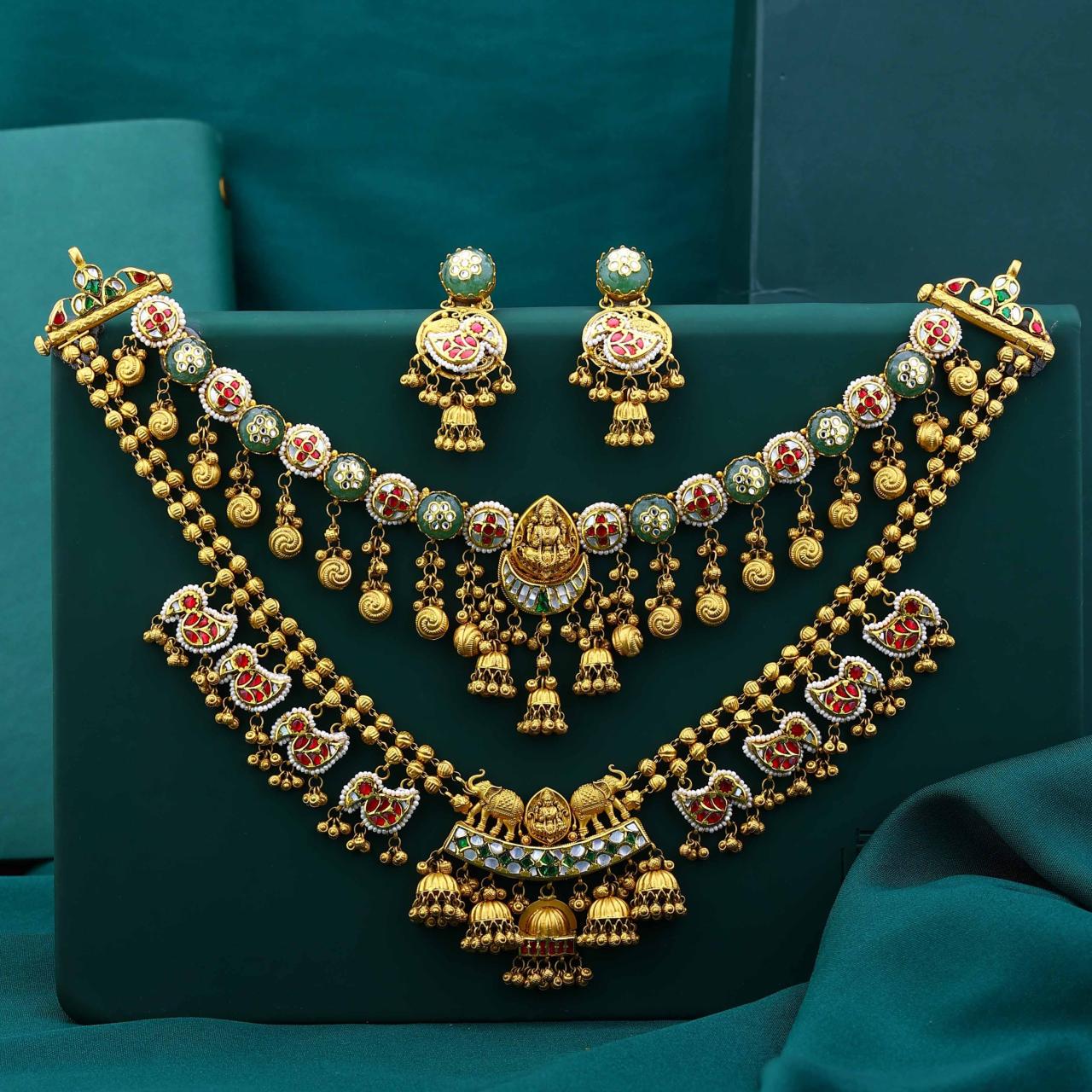 Grand Antique Temple Jewelry Bridal Set