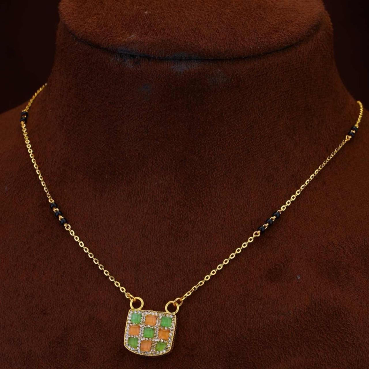 Checkered Stone Mangalsutra (AMG22-22)