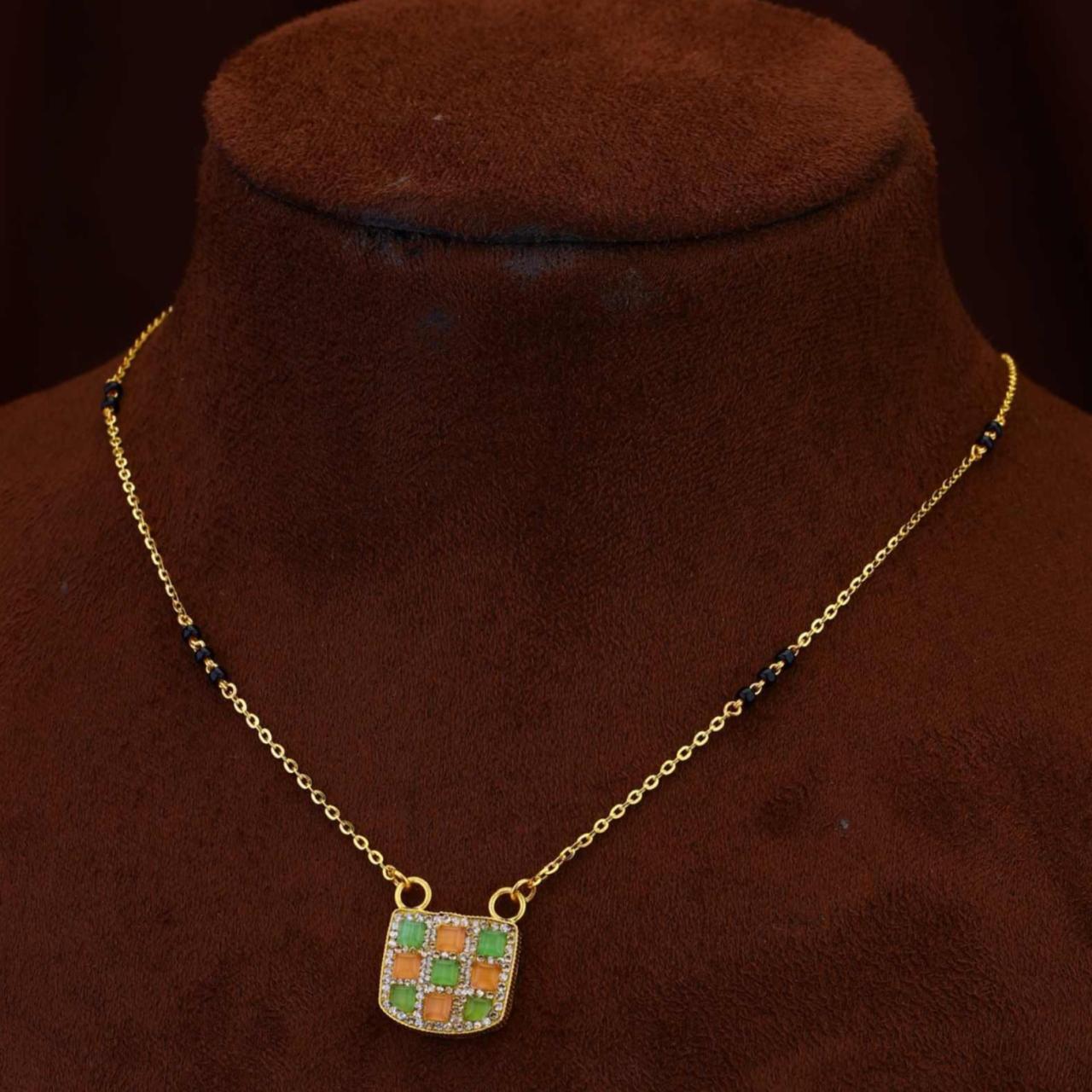 Checkered Stone Mangalsutra (AMG22-22)