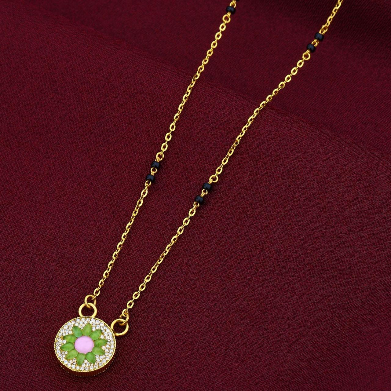 Round Pendant Gold Mangalsutra (AMG22-24)