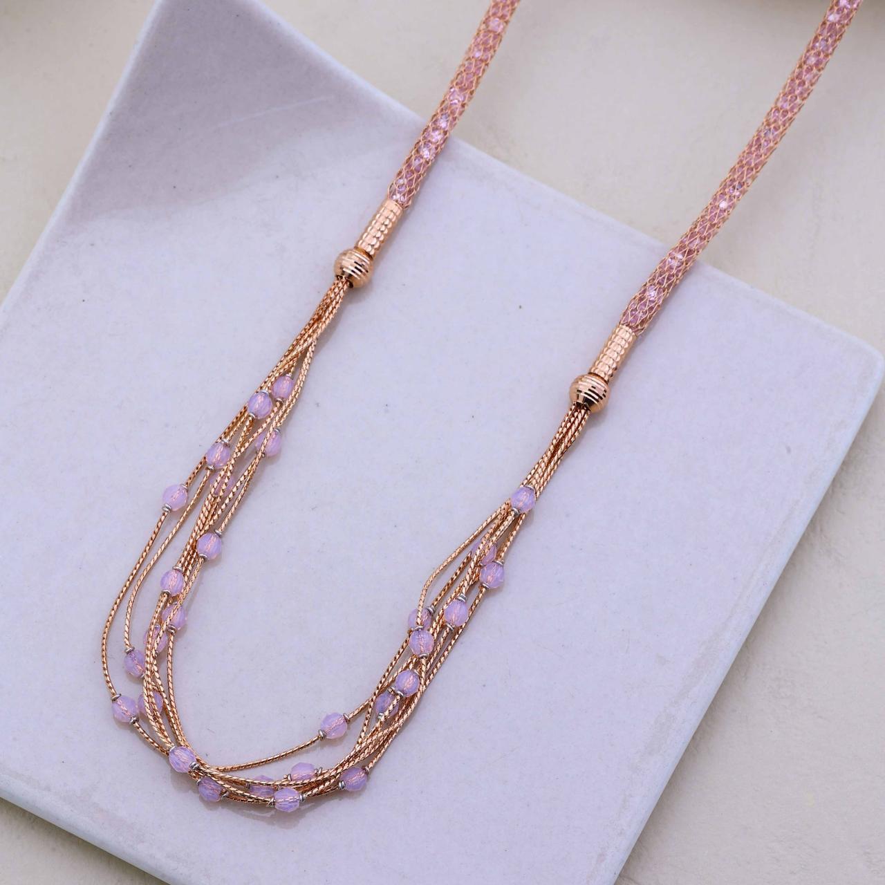 Rose Gold Multi-strand Chain (VPNC18-86)