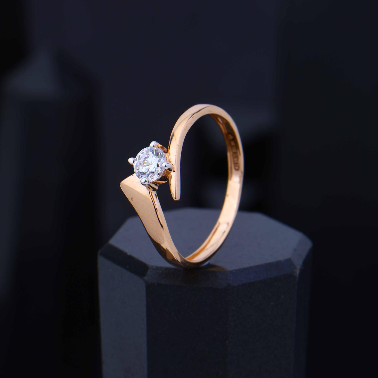 Solitaire Open Design Ring