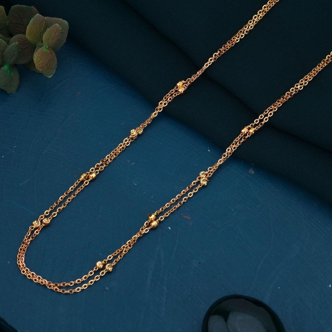 Dual Layer Beaded Chain