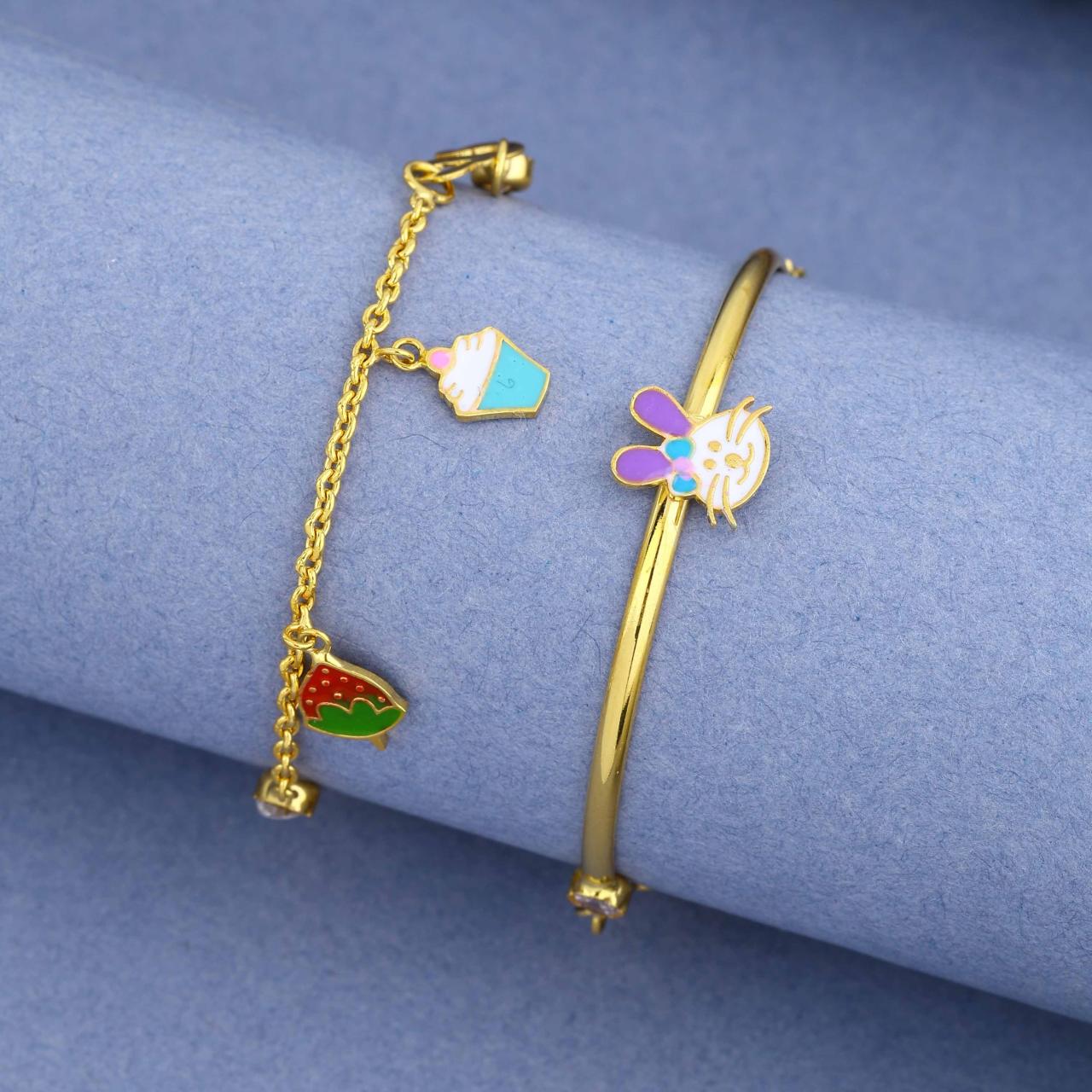 Kids Bunny Charm Kada