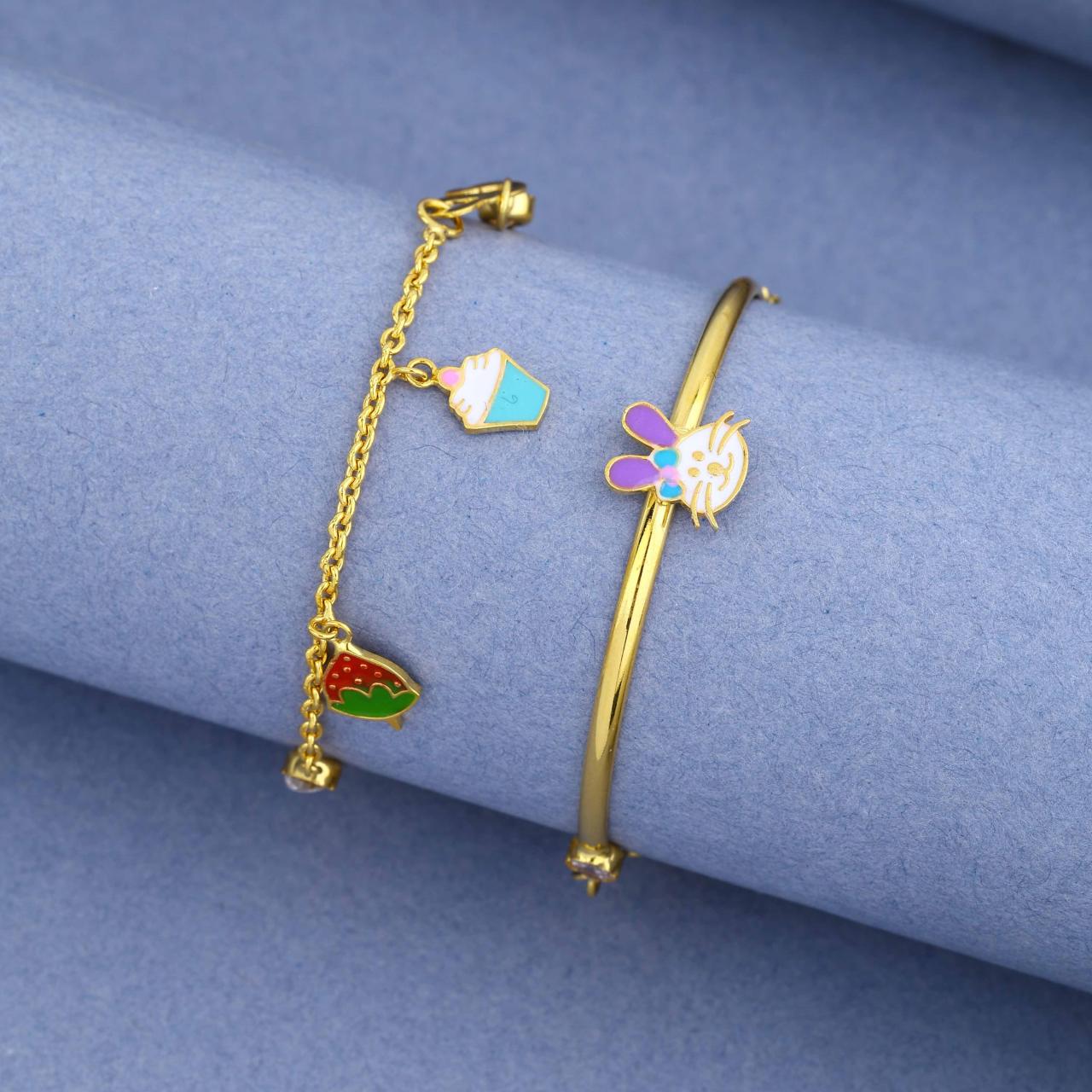 Kids Bunny Charm Kada