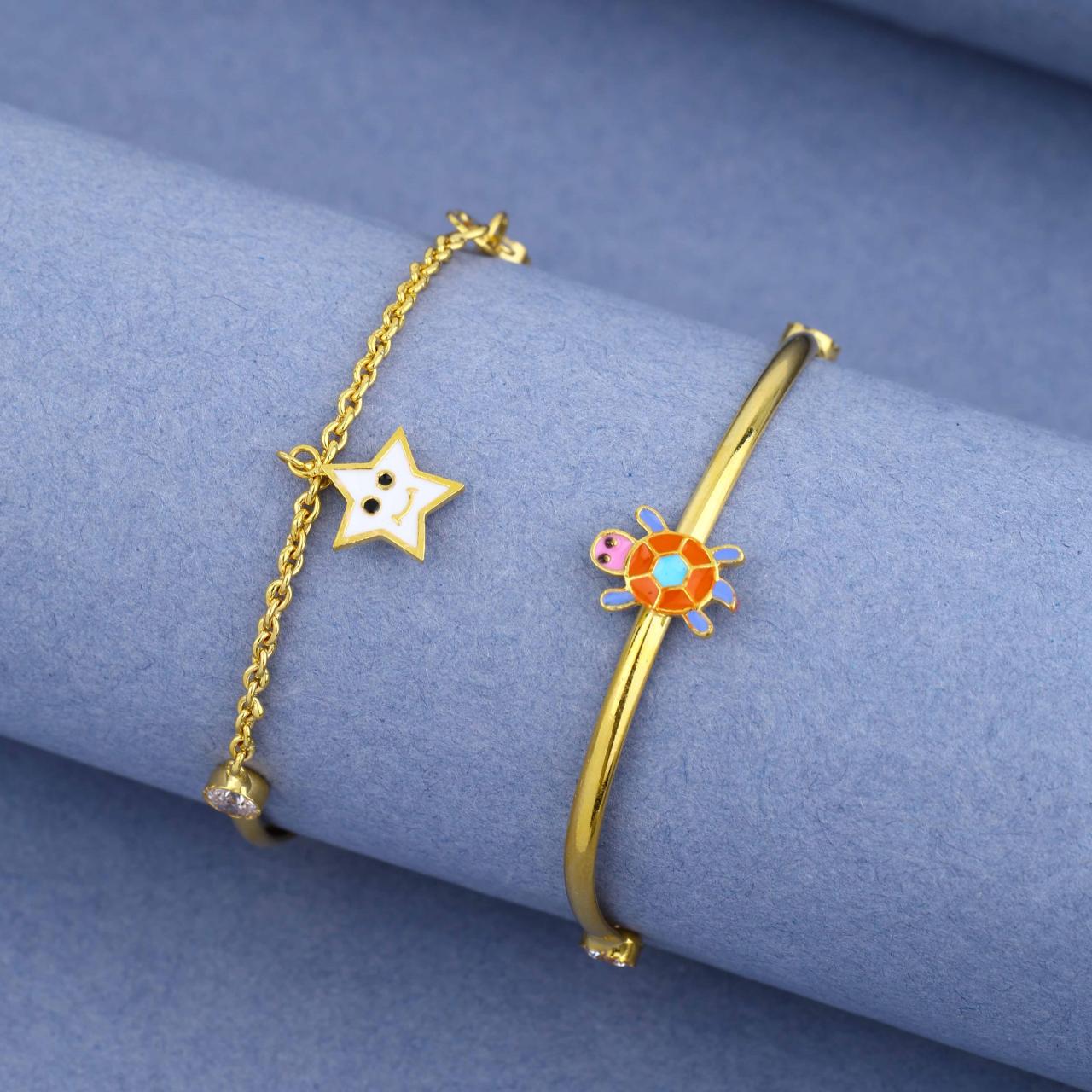 Kids Turtle Charm Kadli (KKD18-375)