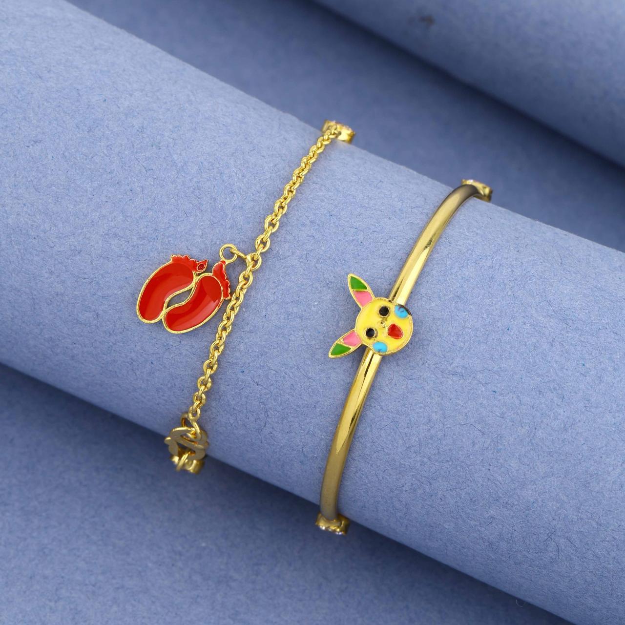 Kids Bunny Charm Kadli (KKD18-380)