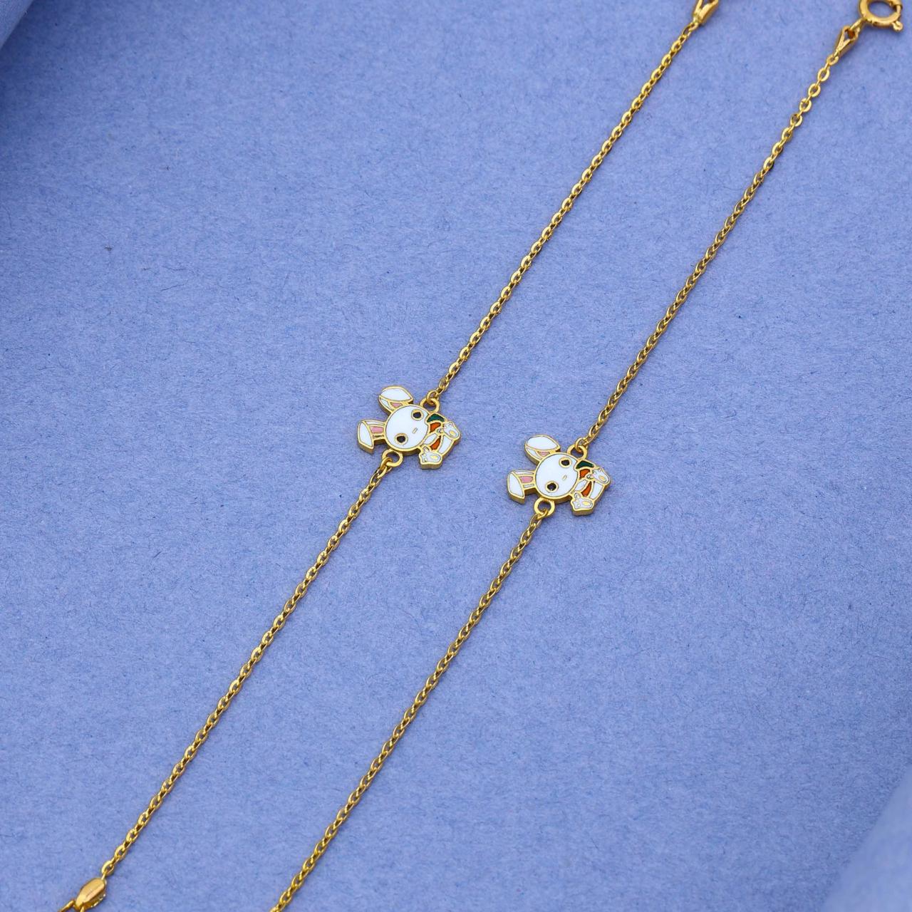 Bunny Charm Bracelet (1KB18-63)