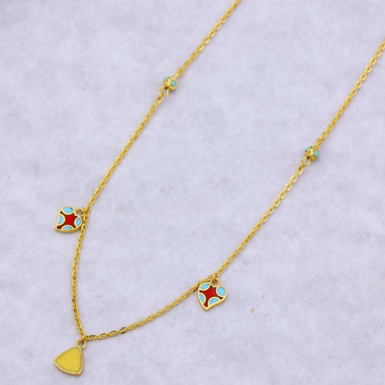 Heart Charm Kids Chain (KF18-229)
