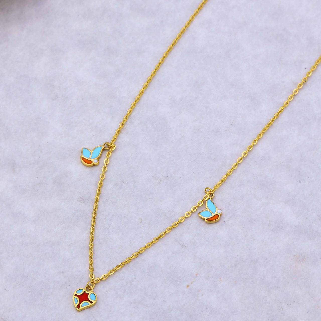 Butterfly Heart Kids Chain (KF18-235)